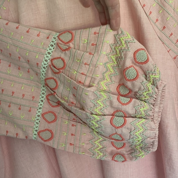 Canyon Retreat boho embroidered peasant blouse size size large - Picture 6 of 9